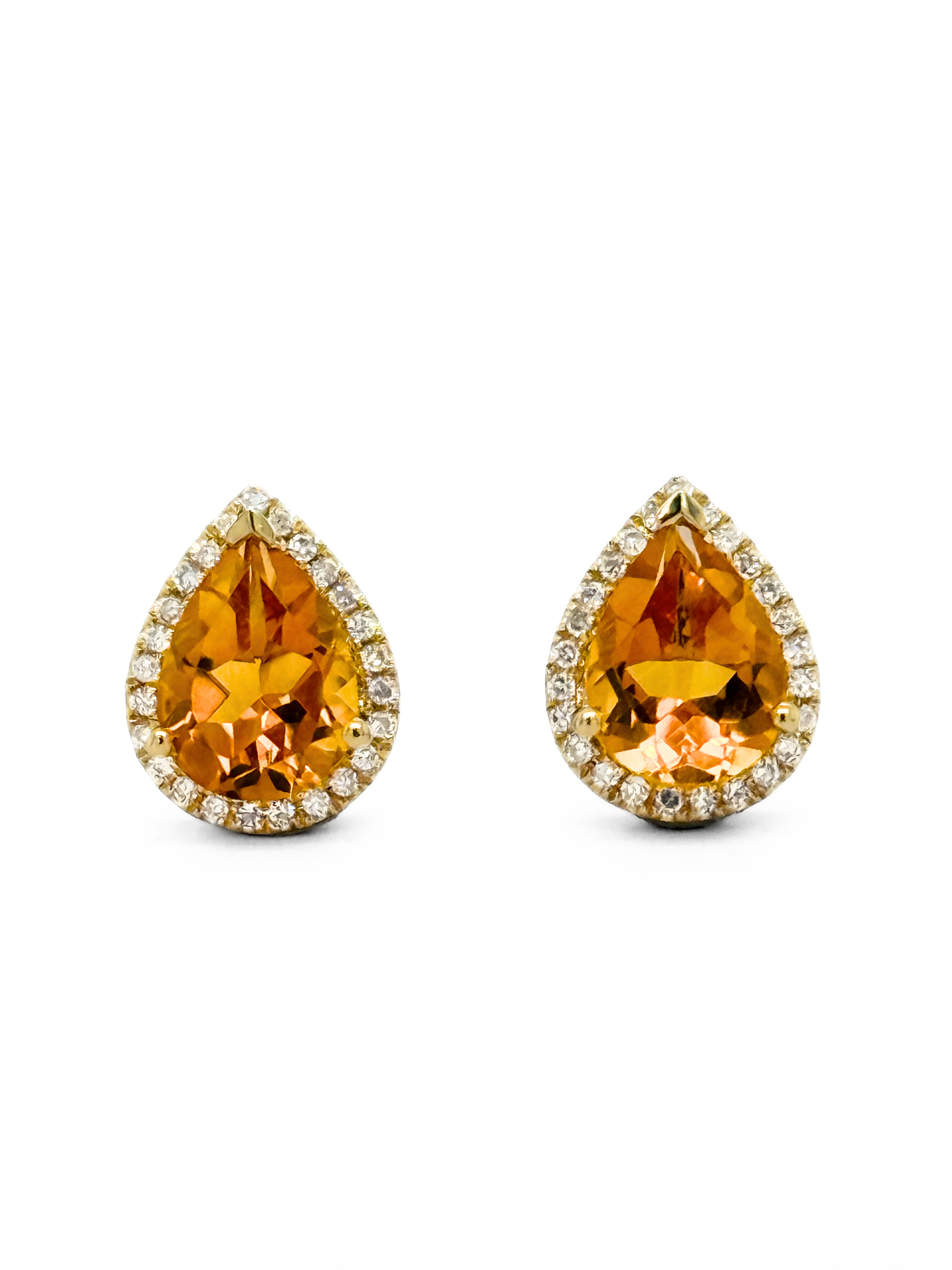 CITRINE EARRINGS-413405